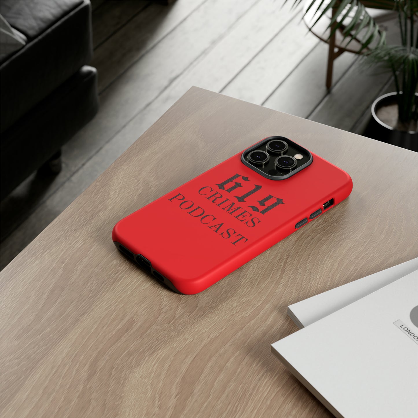 RED IPHONE CASE 619