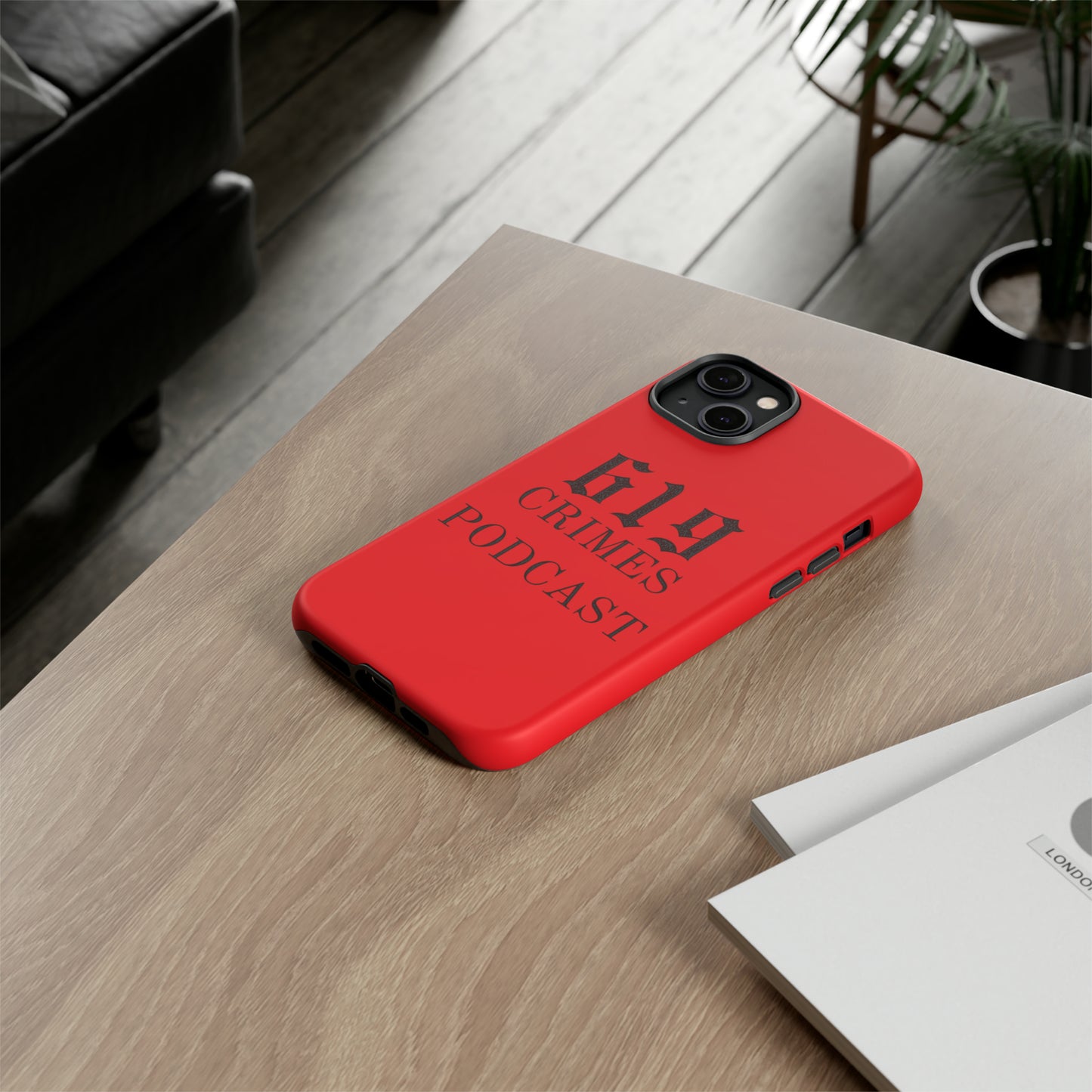 RED IPHONE CASE 619