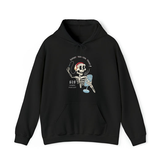 LOCAL PODCAST HOODIE BLACK