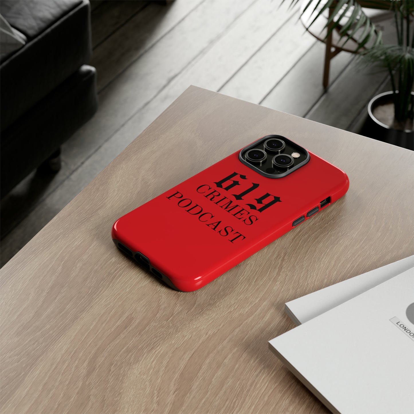 RED IPHONE CASE 619